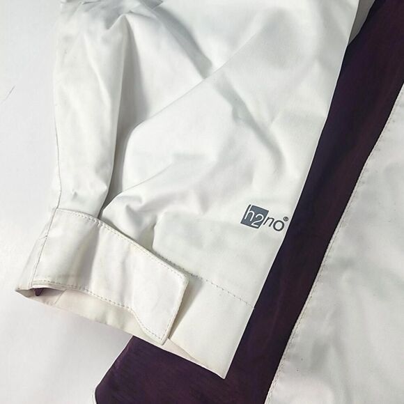 Patagonia Girls H2no Nylon Jacket Size XL (14) WHITE/BURGUND Hoodie Ski Jacket - Picture 14 of 14